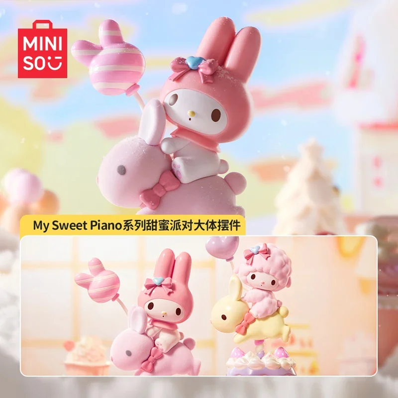 

Original Miniso Sanrio My Melody My Sweet Piano Figure Sweet Party Series Pvc Model Toy Collection Decoration Kids Birthday Gift