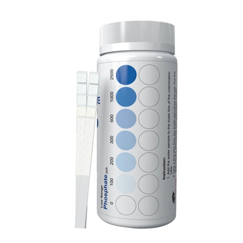 Aquarium Test Strips 25Pcs Easy Testing for PH Chlorine Hardness Alkalinity Fishtank Water Quality Phosphate Test Strips