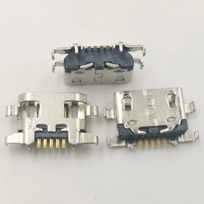 

10-100pcs USB Jack Charging Charger Socket Port Connector for Lenovo Vibe A7020 K5 Note for Redmi 5 Plus for Meizu M6 Noblue 6