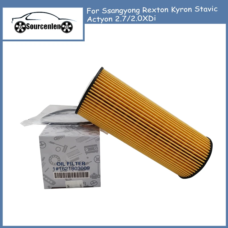 Genuine Oil Filter 1621803009 for Ssangyong Rexton Kyron Stavic Actyon 2.7/2.0XDi A1621803009 car oil filter car filter