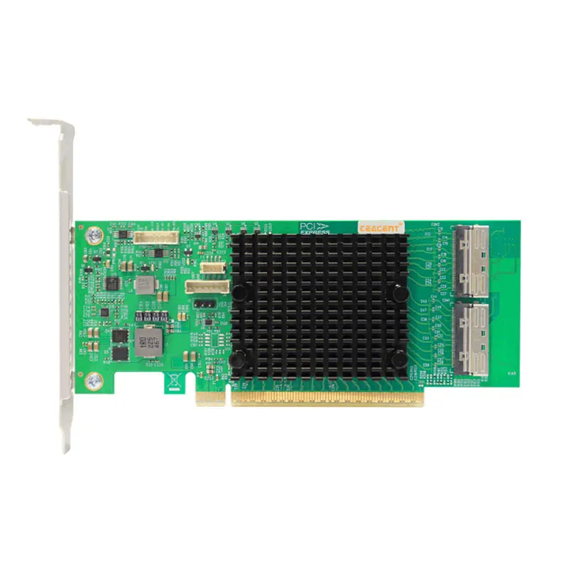 Ceacent cnt52pe16 nvme pcie 5 0 retimer adapter pcie 5 0 x16 bandwidth