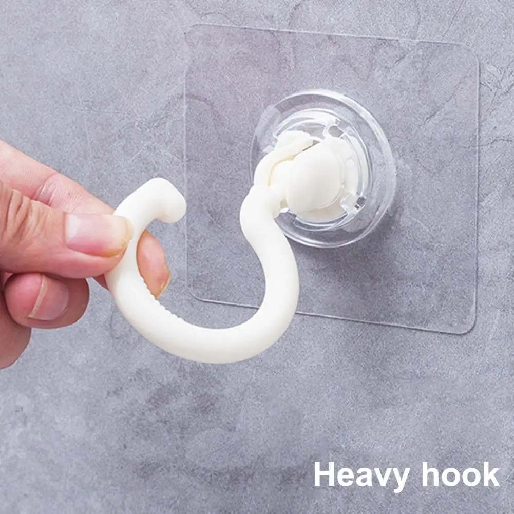 Convenient-Wall-Hook-Clear-Strong-Load-Bearing-Scarf-Handbag-Clothing-Coat-Hanger-No-Drilling-Ceiling-Hook.jpg Kényelmes Falhorog Tiszta Erős Rakomány Csapágy Sálak Kézitáska Ruházati Kabát Nem Fúró Mennyezeti Horog Fürdőszoba Kellékek - Image 6