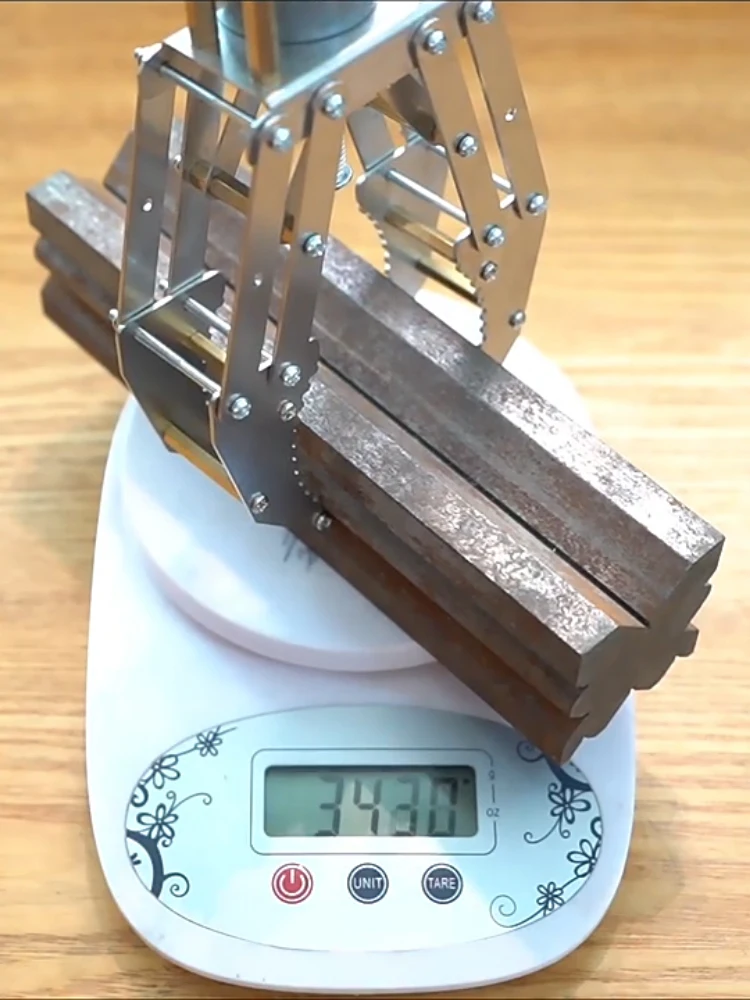 16kg 하중 그립 클립 스테인리스 스틸 클로, 37 모터 포함, 로봇 팔 클램프 프로그래밍 가능 로봇 DIY 키트 금속 기계 클로