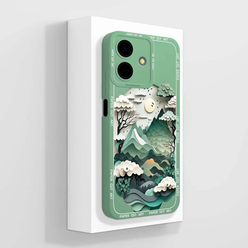 Durable Drop-Resistant Puppy Moon Design Phone Case