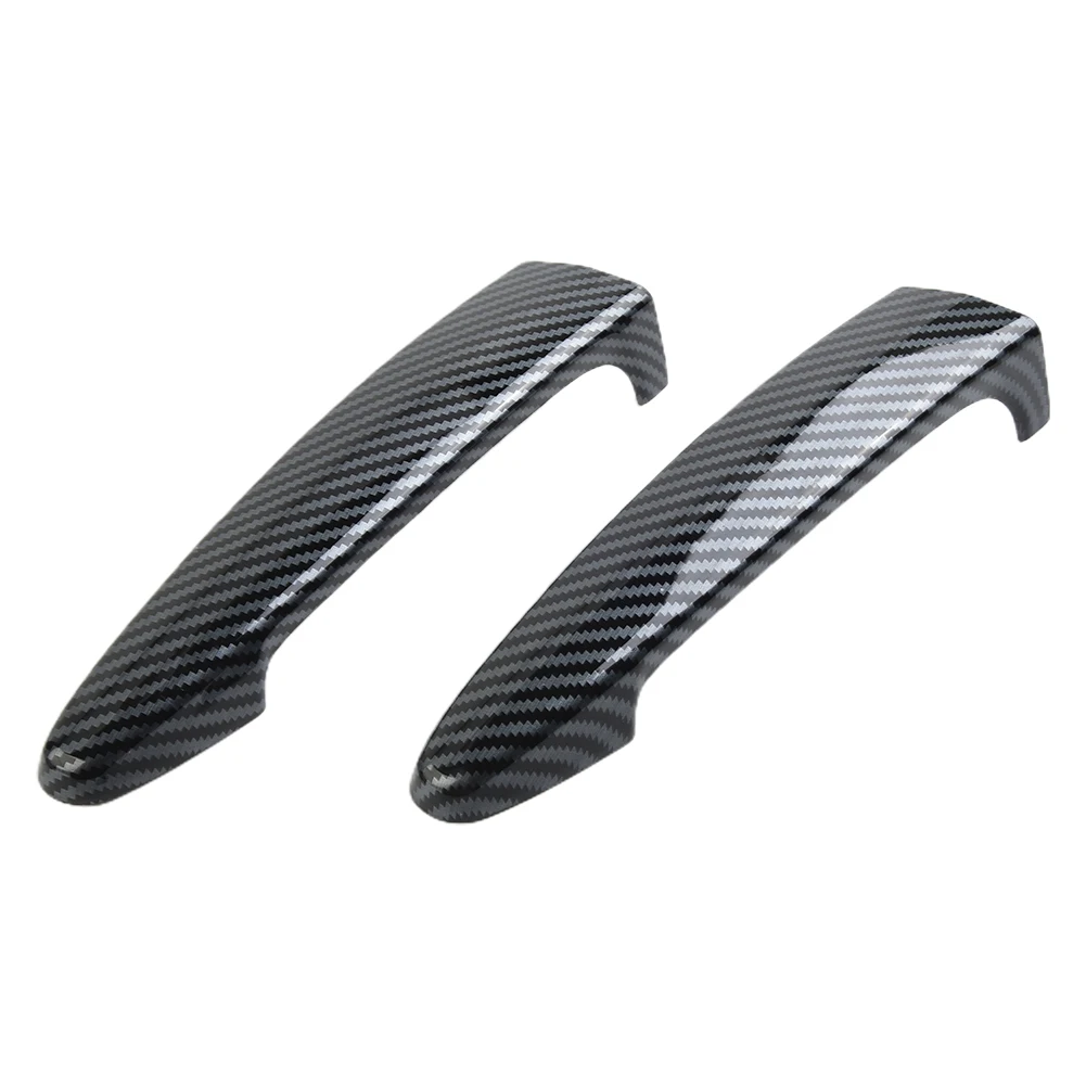 

High Quality Practical To Use Covers Trims Car ABS Plastic Carbon Fiber Comfortable Door Handle Easy To Install