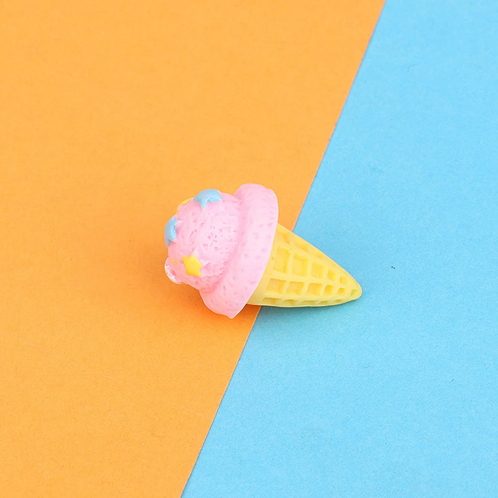 

16 Pcs Ice Cream Cone Artificial Props Fake Toys Dessert Display Models Modeling Figurine Manual Gum