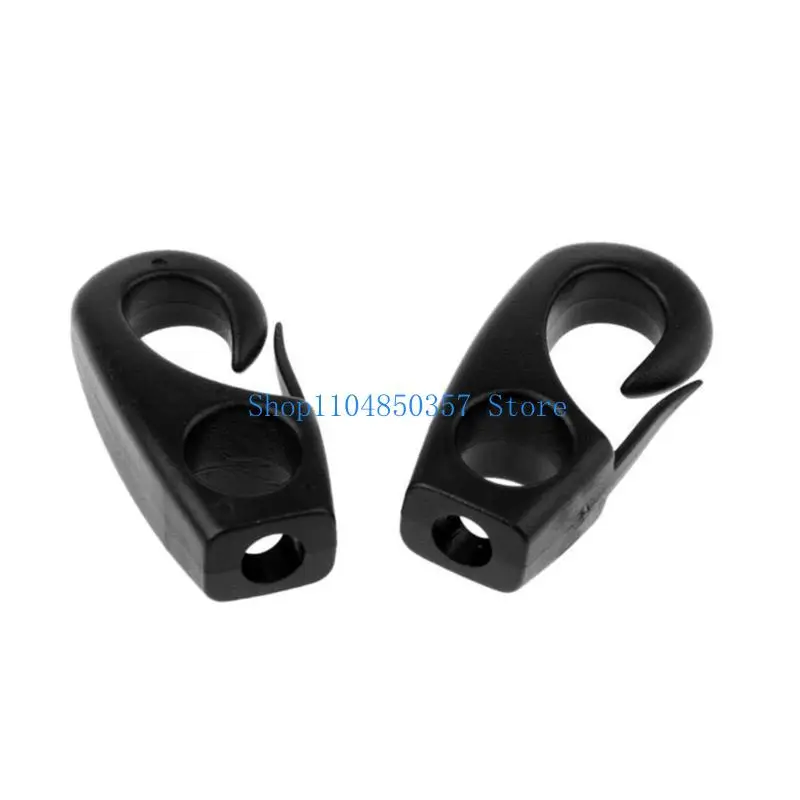 652F 10Pcs 카약 카누 보트 액세서리에 대 한 플라스틱 번지 후크 번지 래싱 후크