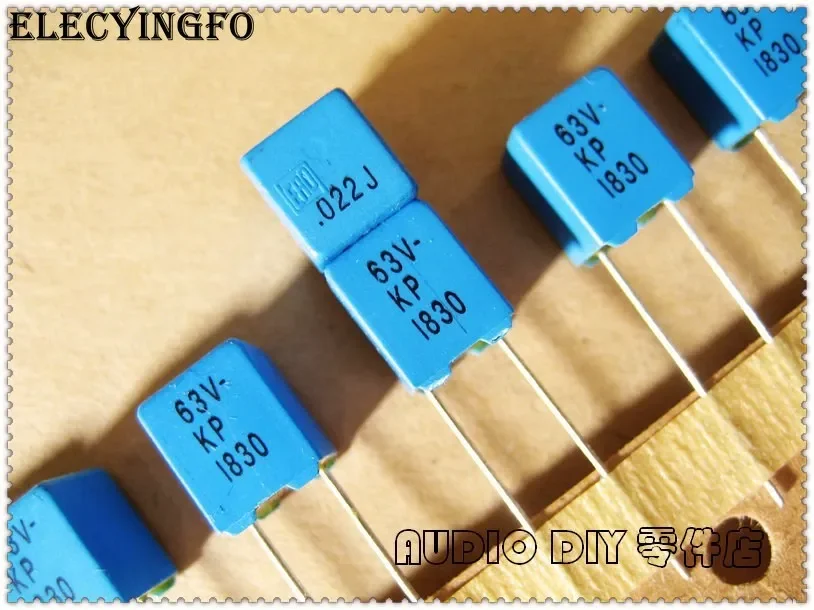 

10PCS/50PCS KP1830 0.022uF 63V 63v0.022uf 5% Film Capacitance 22nF 223