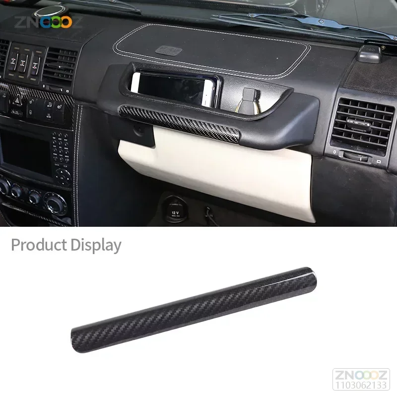 

For Mercedes Benz G Class W463 2009-2018 Real Carbon Fiber Co-Pilot Handle Cover Storage Box Car Interior Accessories