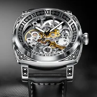 2023 New GLENAW Men's Watch Top Brand Luxury Fashion Business Watch Men's Waterproof Tourbillon Mechanical Watch Waterproof+Box 1