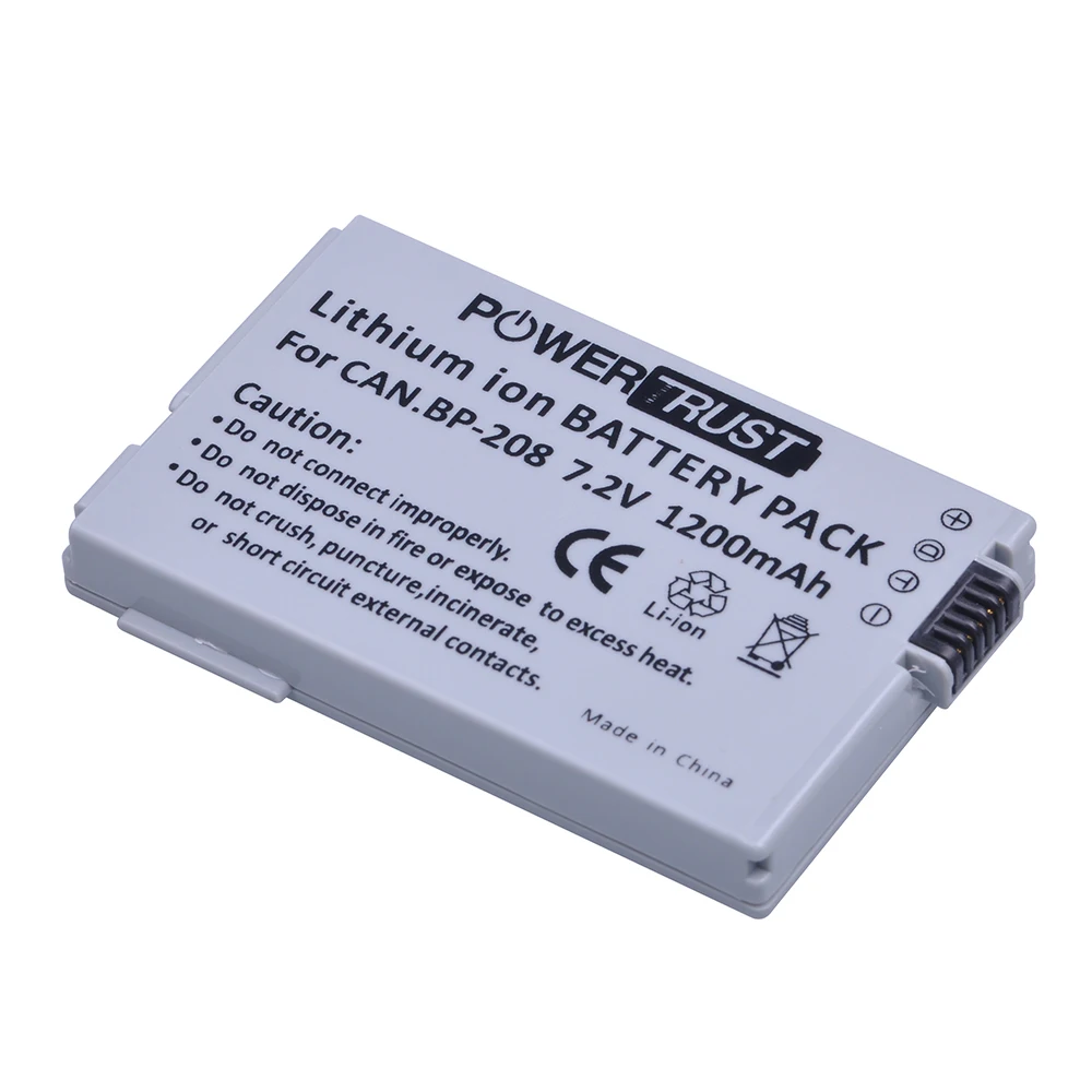 Фото Аккумулятор BP-208 BP208 для камеры Canon DC10 DC19 DC20 DC21 DC22 DC40 DC50 DC51 DC95 DC100 DC200 DC201 DC210 №4