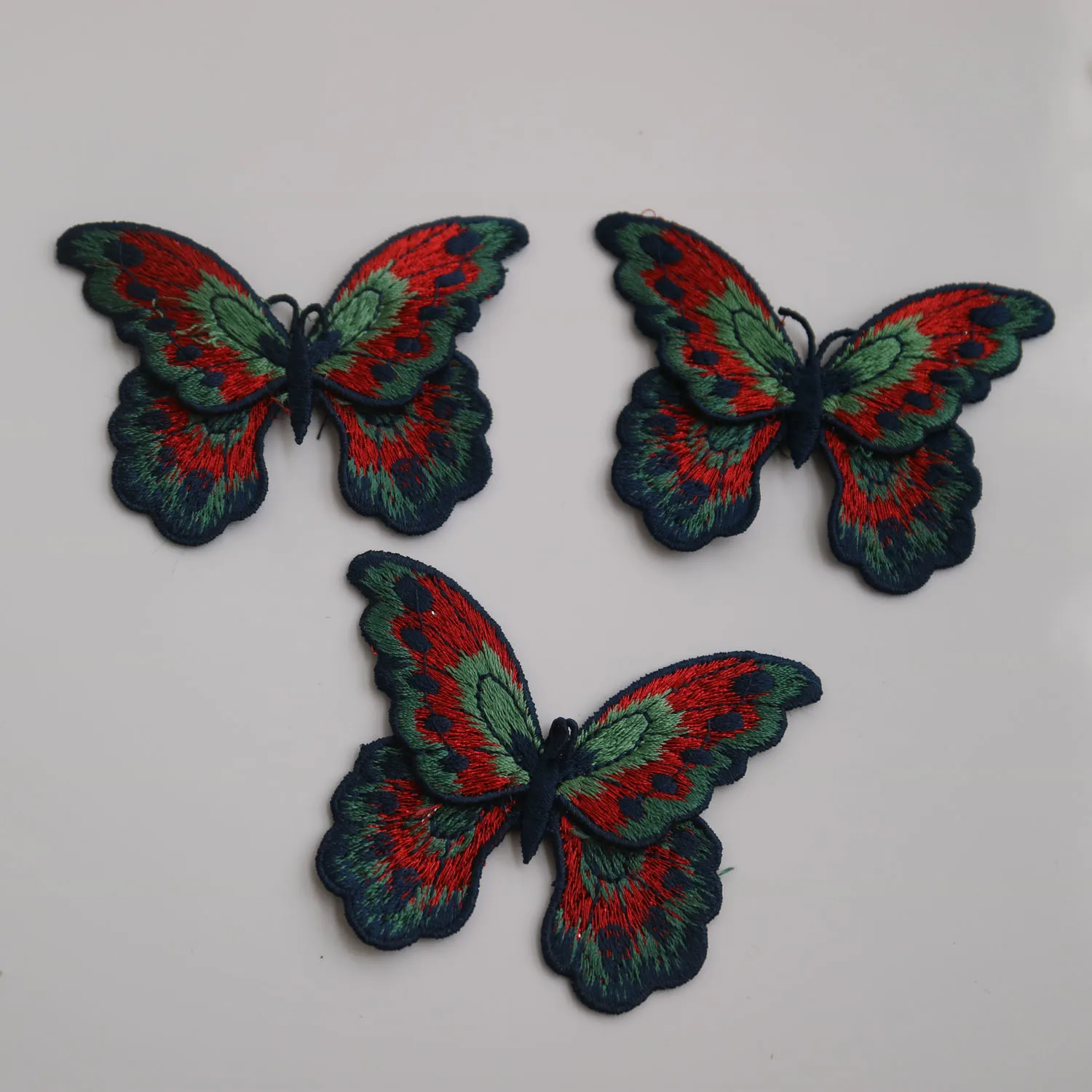2 stuks bloem borduurwerk patch pailletten organza patches voor kleding