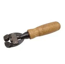 Handheld Wooden Handle Jewelry Making Rotating Clamp Vise (1 clamp)