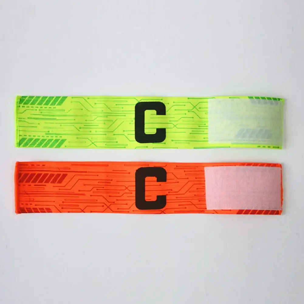 Soccer Captain Armband with Adjustable Fastener Tape Football Arm Band Elastic Captain Arm Band Team Accessories Капитан Амбэнд.