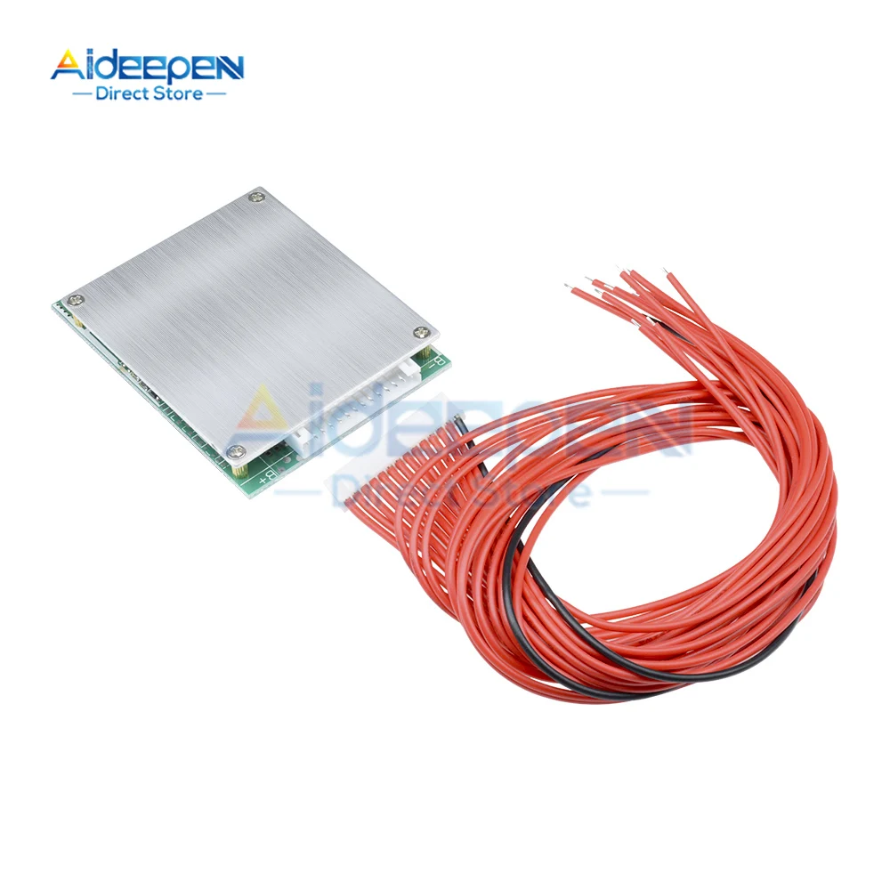 

Bms 10S/13S 36V/48V 15A/20A/30A/35A/40A Литий-ионная литиевая батарея Зарядное устройство Защитная плата Батарея BMS с функцией баланса E-bike