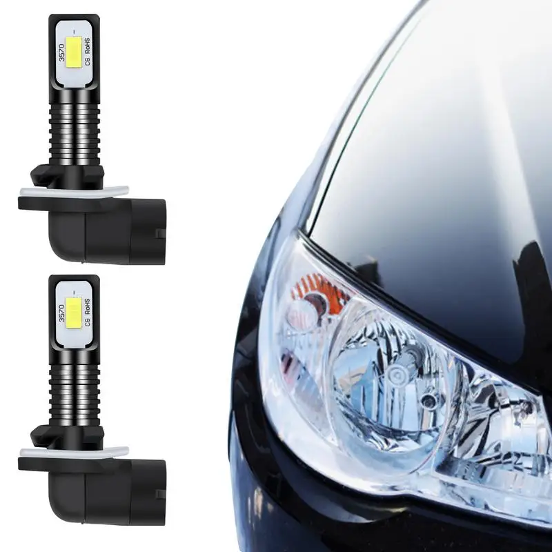 

LED Fog Lights LED Fog Light Bulb Auto Fog Lamp 6000K White For Trucks Motorcycles And Cars With 360-degree Illumination
