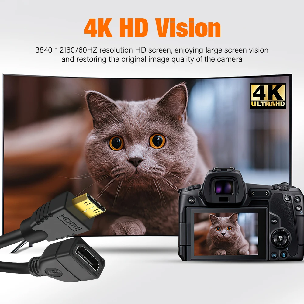 Mini HDMI to HDMI Extension Cable Gender Adapter 90 Degree Right Angle For TV Box/Stick Camera PS4 PS5 Xbox 4K 2K 60hz Converter hdmi adapter cable hdmi cable ps2 hdmi converter dp to hdmi adapter displayport to hdmi adapter hdtv adapter cable 4k converter cable hdmi adapter hdmi to vga converter wii to hdmi converter usb c to hdmi cable typec to hdmi cable hdmi to dvi adapter dp to dvi adapter cable usb adapter cable