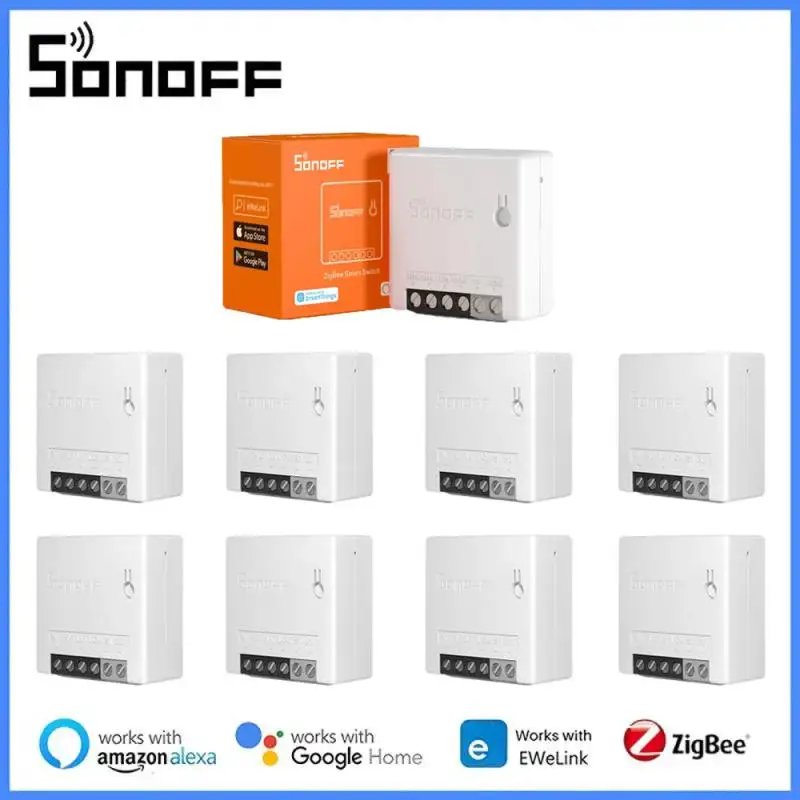 

1-10PCS SONOFF ZBMINI Zigbee Smart Light Switch Module Two Way Control Switch Smart Home Works With Smartthing Alexa