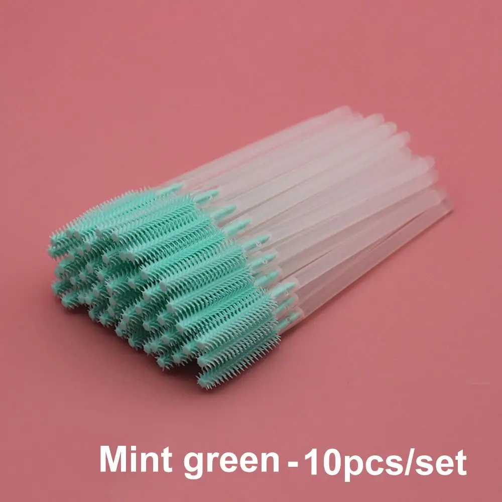 Colorful Disposable Silicone Head Mascara Applicator Spooler Brush makeup brush set makeup brush eyelashes brush eyelash removal brush eyelash cleaner brush eyelash brush makeup tool set makeup tool lip brush facial mask brush Eyebrow Comb Brush Eyelash Extension Makeup Tools 10Pcs