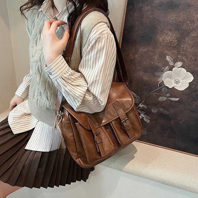 Crossbody Bag for Women Shoulder Bags Large Capacity Purse and Handbags Simple Retro Designer Bags