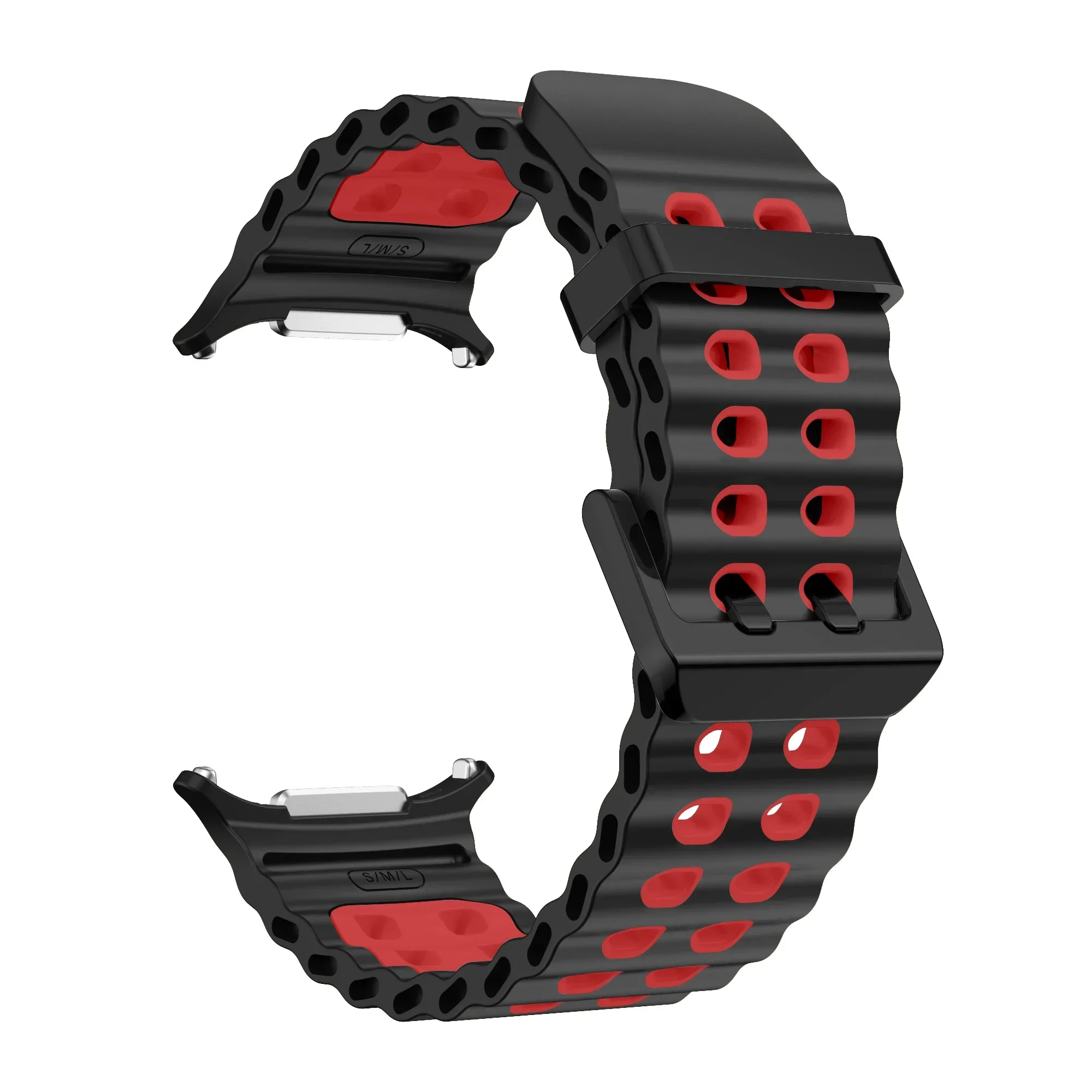 Enhanced Two-Tone Marine Silicone Sport Strap