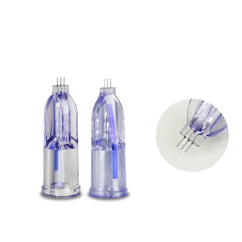 Facial Needles Microneedling Needle Cartridge Microneedling Cartridge Nano soft 34G 3pins Painless Crystal Multi-needle Disposable Micro Three hand Needle