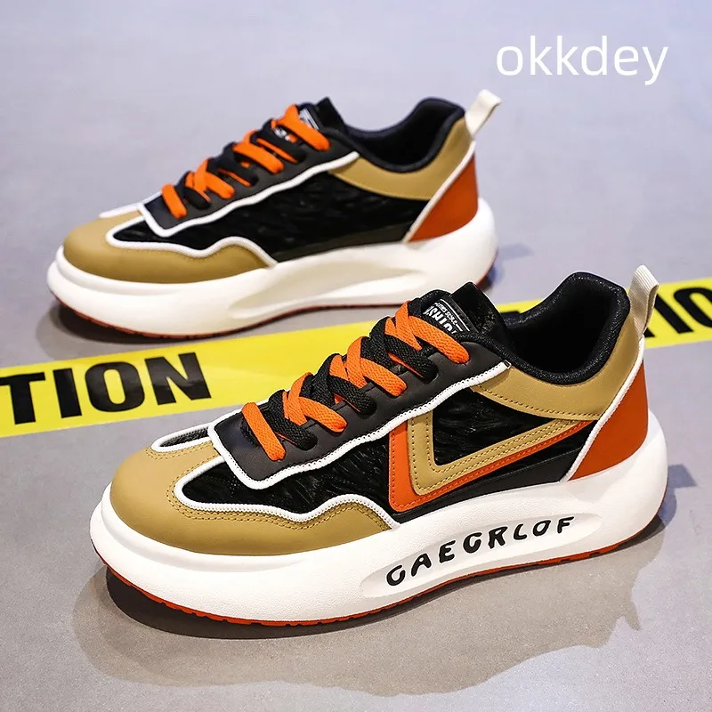 

Casual Shoes for Men Round Toe Lightweight Platform Outdoor Trendy All-match Breathable Fashion Non-slip Shoe Spring Autumn Main