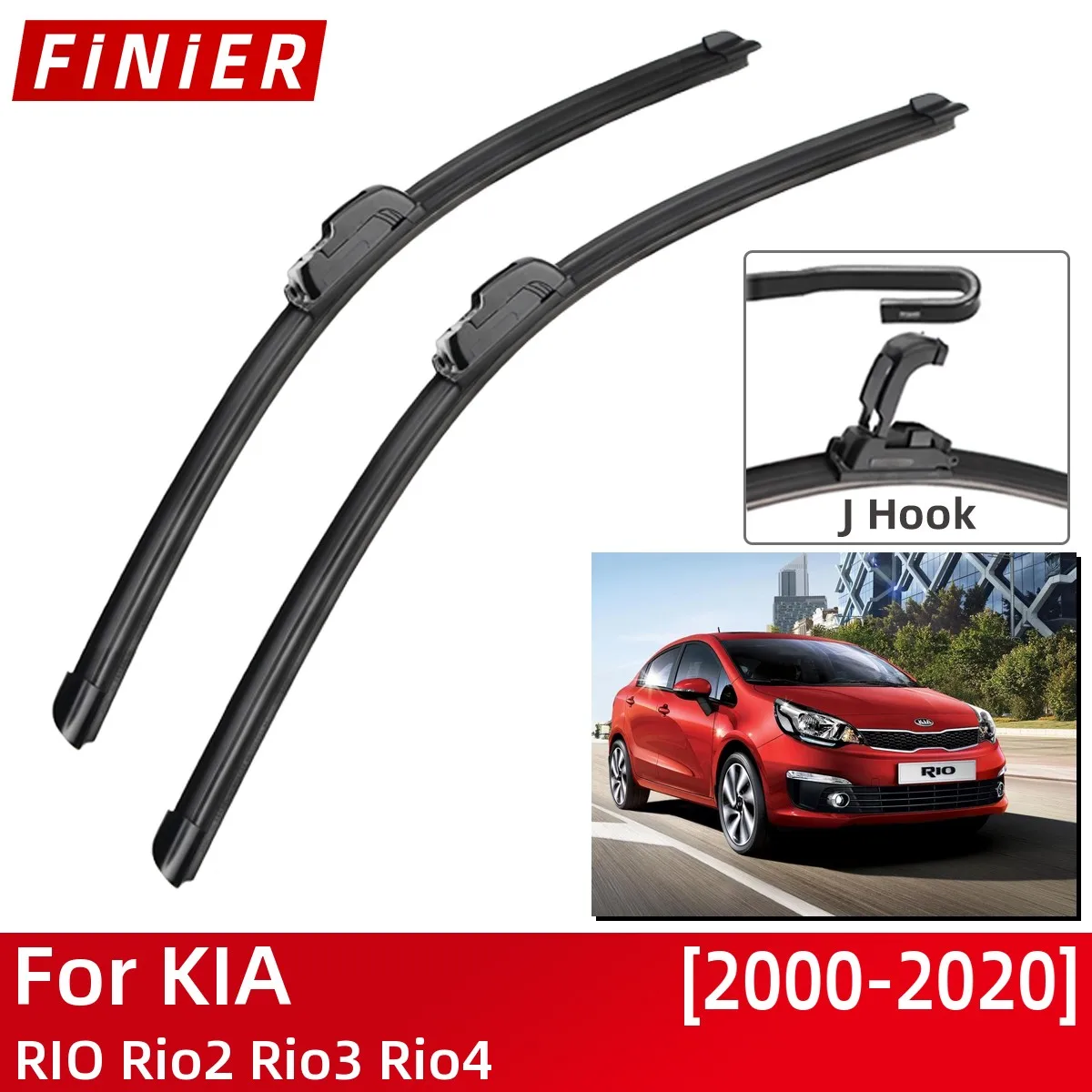 For KIA RIO 2 3 4 2000 2020 Car Accessories Front Windscreen Wiper