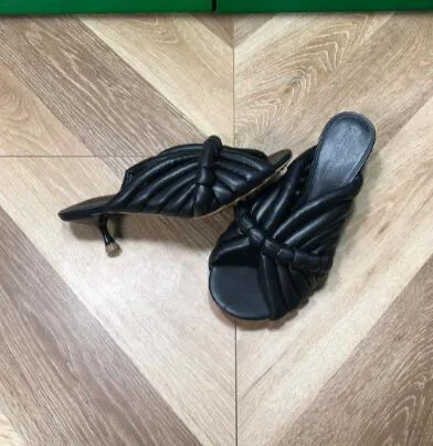 

Moraima Snc Newest Open Toe leather High Heel Shoes Sexy Thin Heels Summer Sandals Fashion Slides Black White