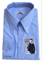 Chemise longue pointue pour hommes, design rétro, marque tendance, chemise personnalisée d'apparence rétro authentique pour hommes 3