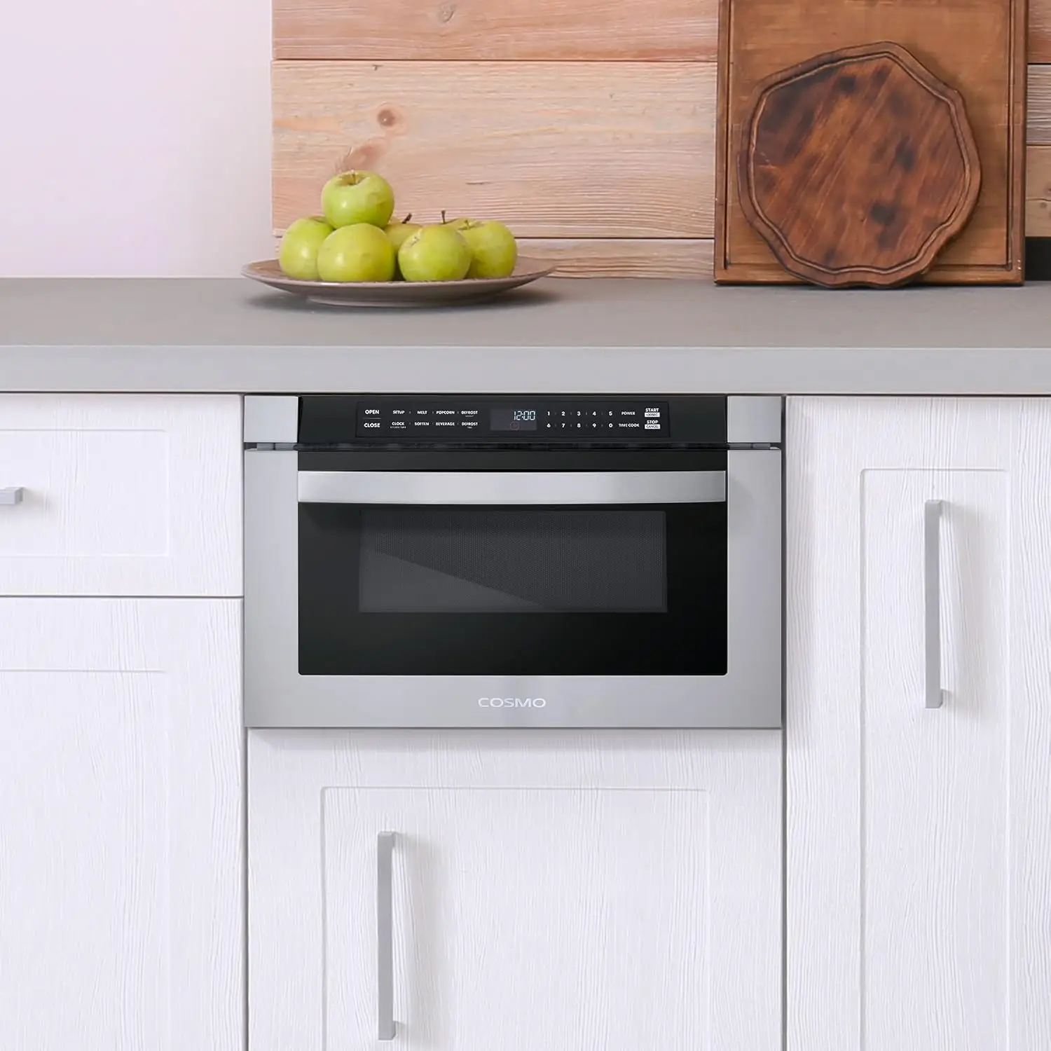 -12  24 in. Built-in Microwave Drawer with Automatic Presets, Touch Controls, Defrosting Rack and 1.2 cu. ft. 2