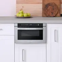 -12  24 in. Built-in Microwave Drawer with Automatic Presets, Touch Controls, Defrosting Rack and 1.2 cu. ft. 2
