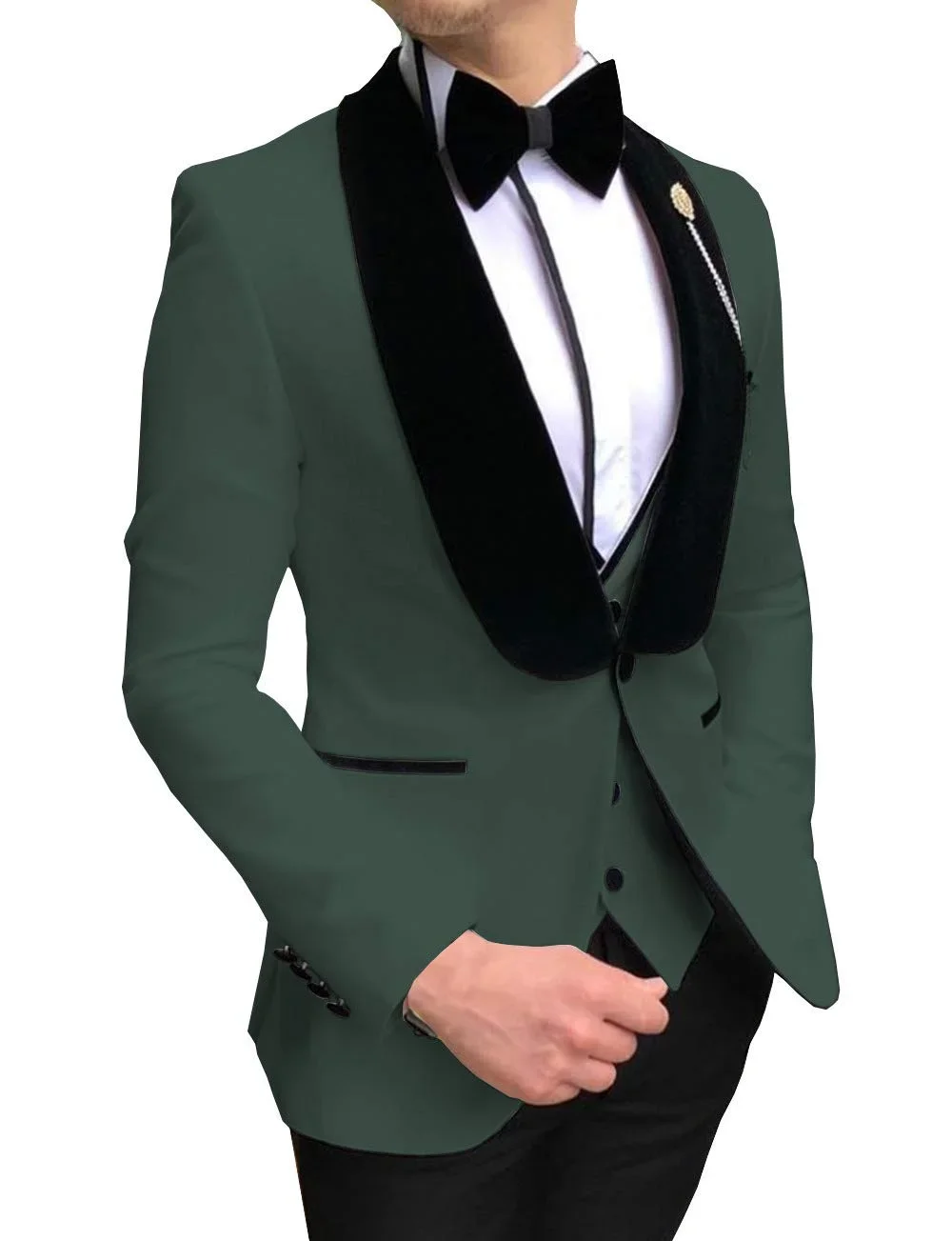 Royal Blue Men Suits Prom Tuxedos Groom Blazer Slim Fit Dinner Party Suit For Men 3 Piece