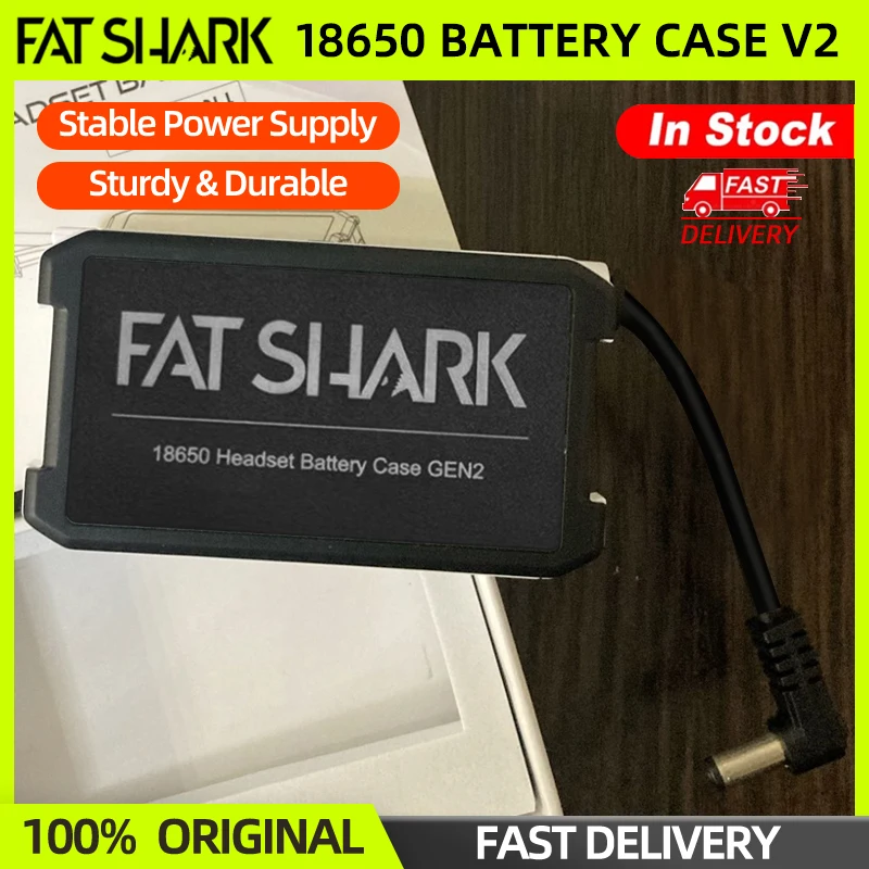Boîtier Batterie 18650 pour Casque FPV Fatshark HD2/HD3 - Charge Rapide 5V/2A
