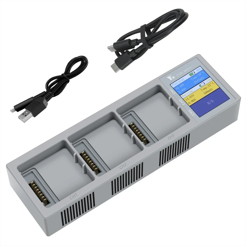 

For DJI Mavic 3 USB Battery Charger Drone Flight Battery Fast Charger USB Charging Hub With Digital Display Drone Accessories