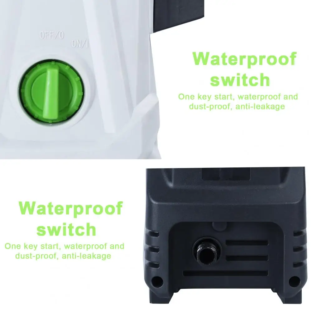 Car Washer, Electric Pressure Washer, 100BAR Power Washer with 5 Color Nozzle, 1400W High Pressure Washer Cleaner