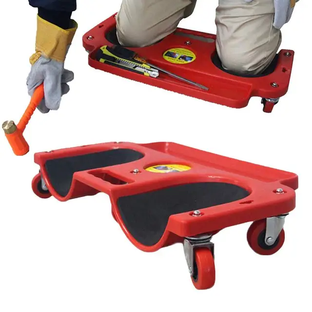 Gördülő Térdpárnák Védelmező Univerzális Kerék Térdvédő Pad Henger Ülés Öt Forgógörgővel Mászó Térdpárna