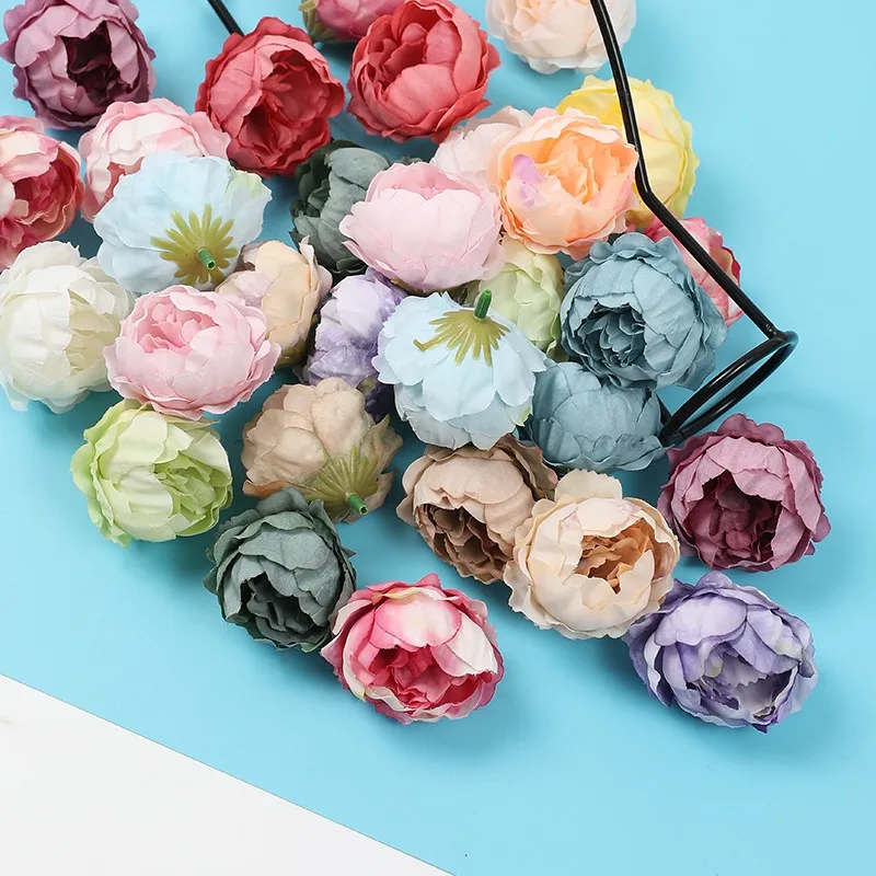 10 Stück künstliche Pfingstrosen blumen 5cm gefälschte Blumen köpfe für zu Hause Zimmer dceor Garten Hochzeit Hochzeit Dekoration DIY Geschenke Zubehör – Detail 8