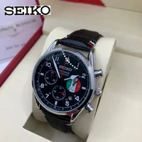 SEIKO Men's Sports Quartz Waterproof Watch, Multifunctional Dial Luminous Hands and Markers, Stainless Steel or Rubber Strap. 1