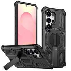 Enhanced Magnetic Shockproof Protective Case - Military Grade Protection - Samsung S25 Plus (Black)