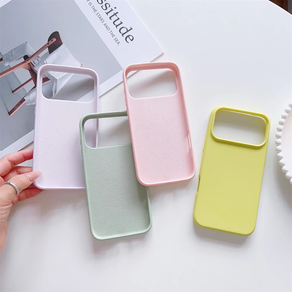 Matte Candy Color Shockproof Liquid Silicone Phone Case with Skin-Feel Finish