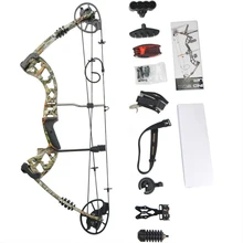 

30-70lbs Adjustable Draw Weight Aluminum Archery Compound Bow Set For Shooting Hunting