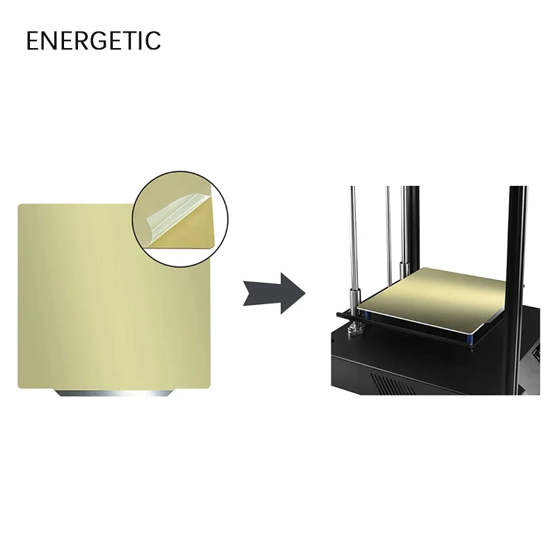 ENERGETIC PEI 부드러운 시트, QIDI Q1 Pro, X-Smart 3, X-PLUS 3, X-MAX 3 빌드 플레이트, 용수철 강판, 인쇄 베드 185, 250, 280, 330mm