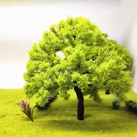 Creative hand-made architectural models 10-20cm The train scale model fake tree simulation toys sand table model scale design 2