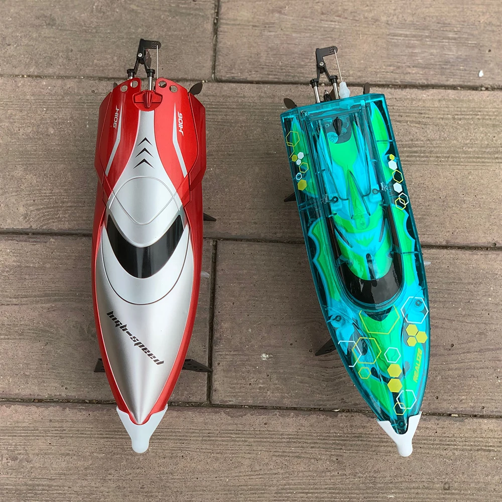 TKKJ Remote Control Racing Boat Speed Fast 30km/h 2.4G 4CH H106  for Hobbies Kids Adults on Lake Pool Seas 6