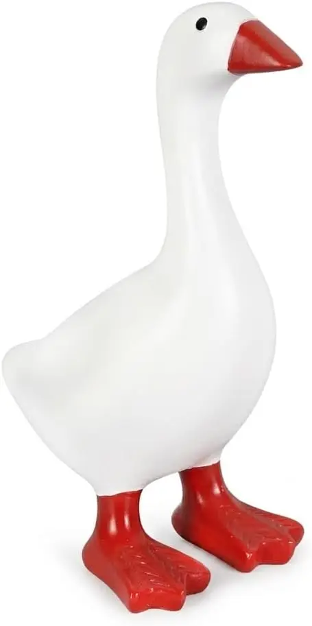 Statua di Oca da Scrivania 7 Pollici in Resina