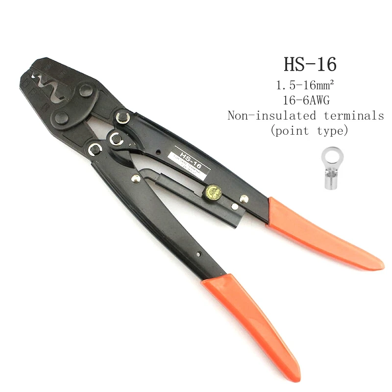 Hs-16 Hs-14 Hs-8 Hx-10 Hx-16 Pinza A Crimpare In Stile Giapponese Per Strumenti Di Crimpatura Terminali Non Isolati A Cricchetto