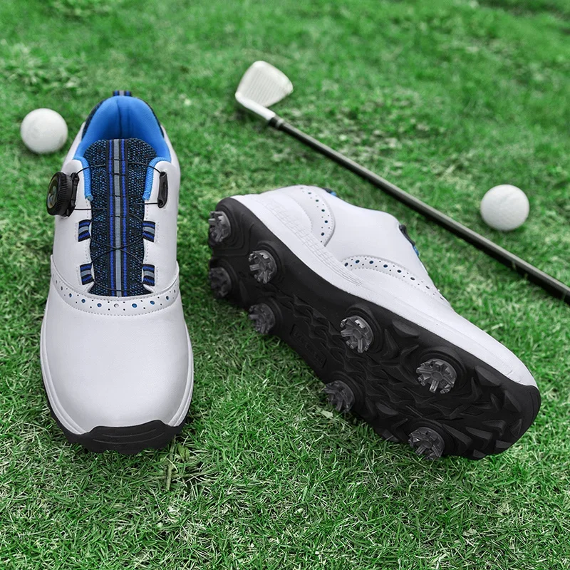 

Waterproof Golf Shoes with Spikes for Men, Professional Golf Sneakers, Outdoor Sport Footwear, High Quality, New