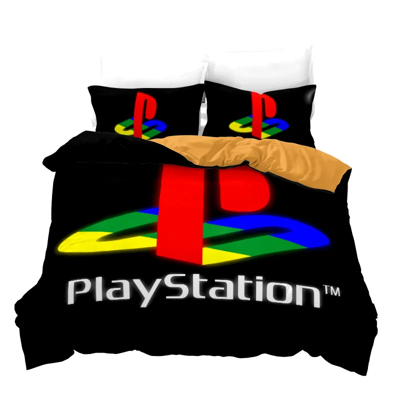 Game PlayStation Bedding Set 3D Print Popular Gamer for Bedroom Kids Gamepad Duvet Cover Sets Home Decor Single King Queen Size 6