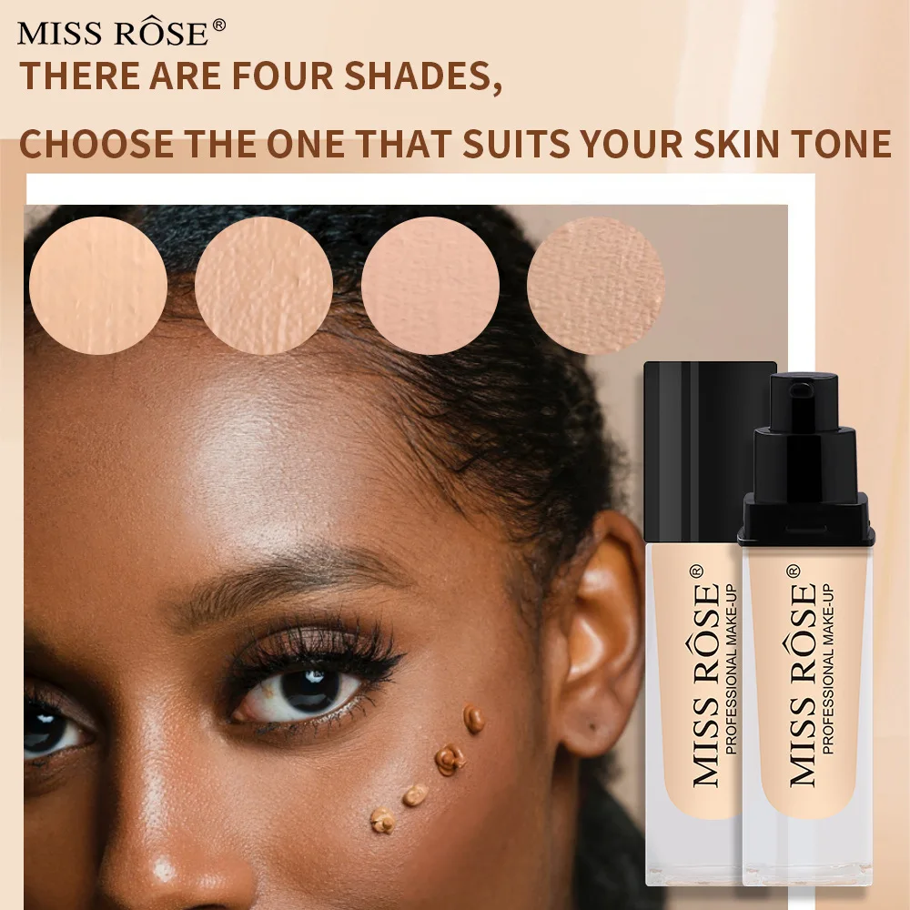 MISS ROSE Concealer Lasting Oil Control Moisturize Foundation Cream Light And Hydrating Liquid High Cost Performance Makeup